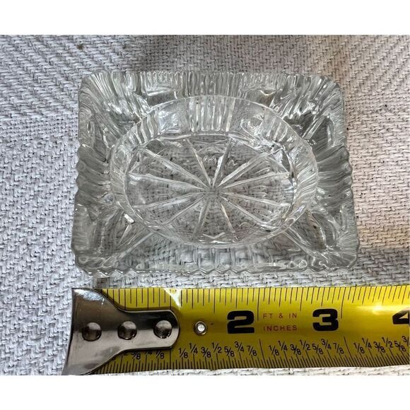 Vintage Salt Cellars Salt Dip Set Of 3 Clear Glass Salt Cellars - Picture 8 of 9